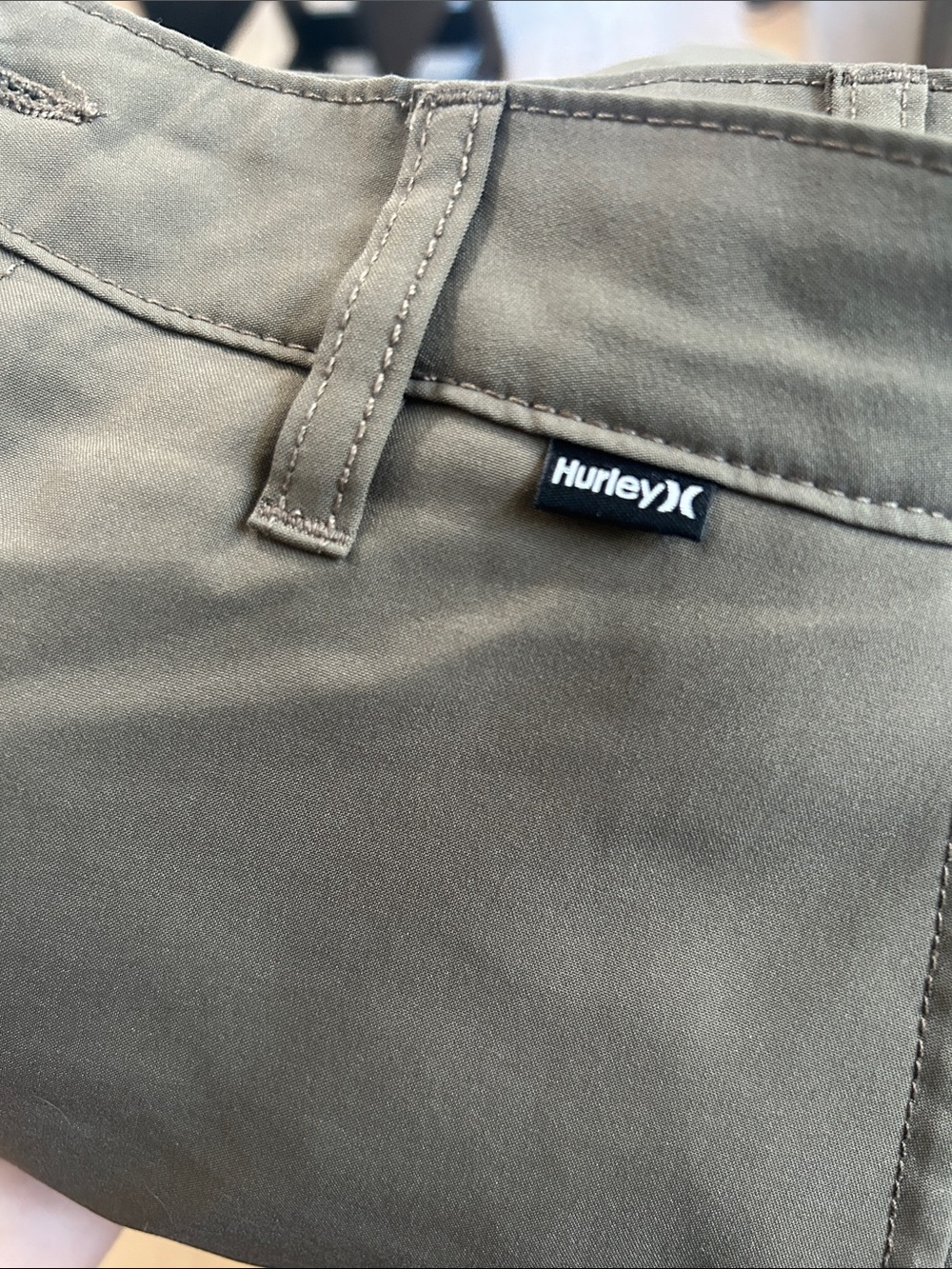 Hurley Men's Olive Hybrid Shorts - Picture 4 of 4